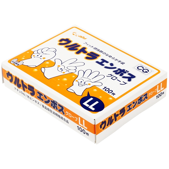 ウルトラエンボス手袋　袋入　100枚入×60袋●ケース販売お徳用【取り寄せ商品・即納不可】 ウルトラエンボス手袋 100枚入×60箱○ケース販売お徳用 : 業務ショップ