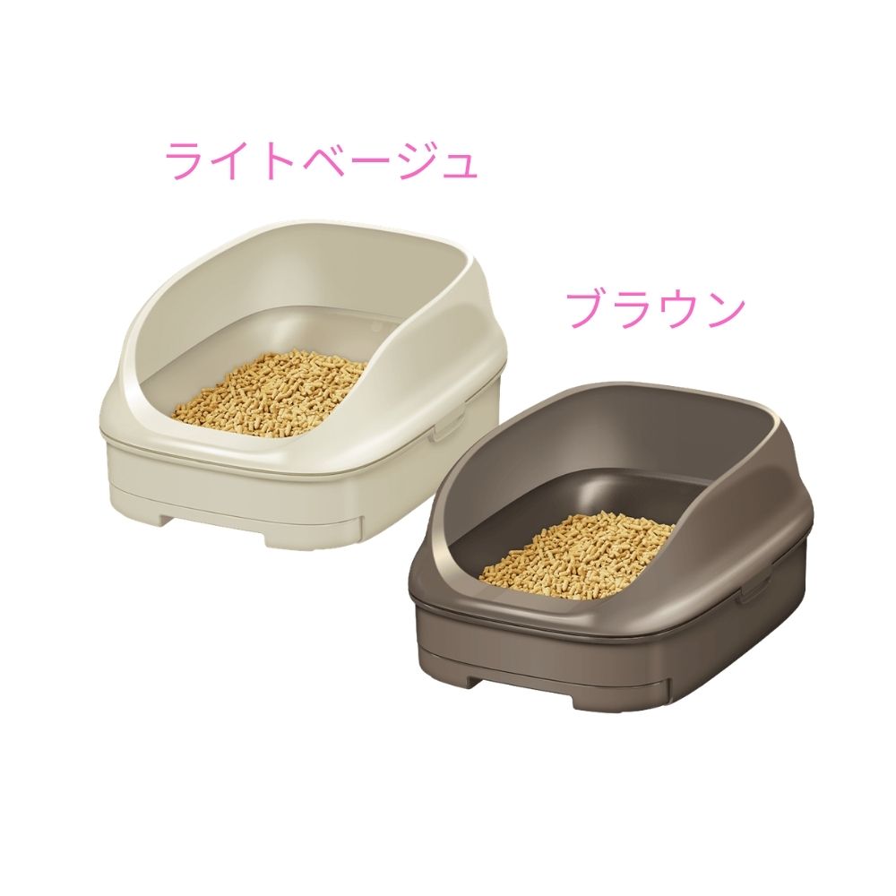 エステー ペット向けトイレ用品 ニャンとも清潔トイレ オープンタイプ ブラウン 1セット【取り寄せ商品・即納不可・代引き不可・返品不可】
