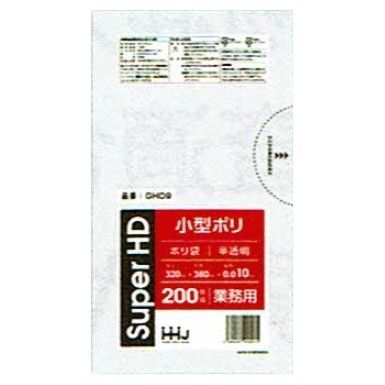 【個人宅配送可】ポリ袋　7L　0.01×320×380　半透明　200枚×30冊　（6000枚）GH09【取り寄せ商品・即納不可・代引き不可・返品不可】 ハウスホールドジャパン 【個人宅配送可】ポリ袋 7L 0.01×320×380 半