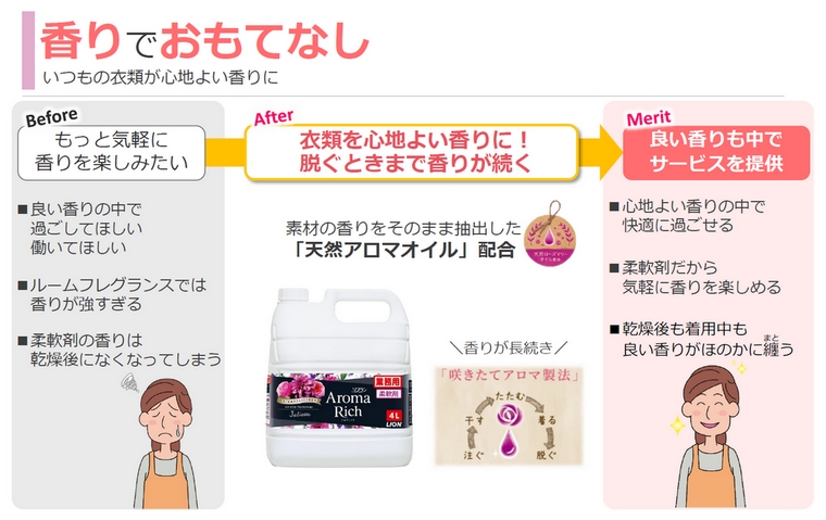【5月中旬以降出荷予定】ライオン 柔軟剤 ソフラン アロマリッチ ジュリエット 業務用 4L×4本セット【取り寄せ商品・即納不可・代引き不可・返品不可】の画像