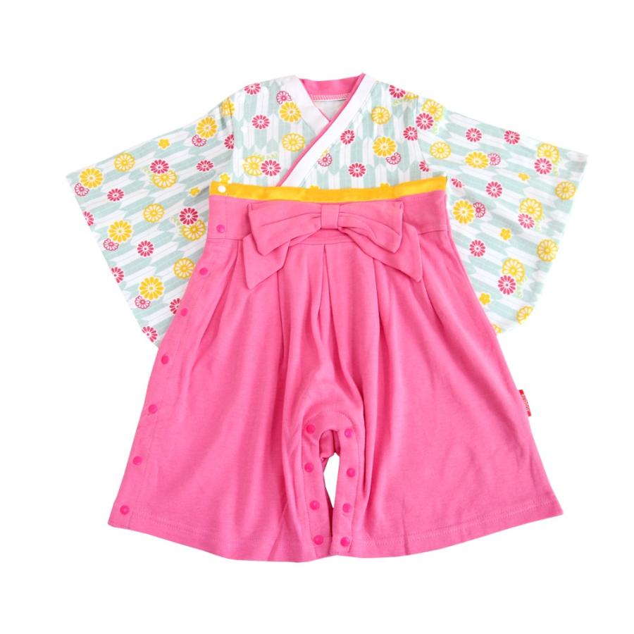 袴ロンパース 女の子 ベビー キッズ 子供服 初節句 桃の節句 ひな祭り 七五三 お宮参り はかま 袴 カバーオール 出産祝い ギフト 70 80 90 95 hakama girl ノップノップ 通販 yahoo ショッピング