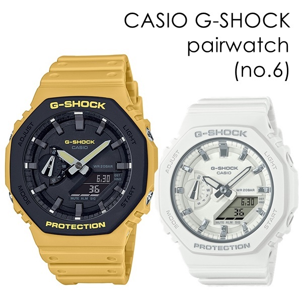 CASIO G-SHOCK 腕時計2セット❗️ホワイト＆ クリアーイエロー Amazon.com: Casio G-Shock GA2100-9A9 Analog Digital Yellow Watch