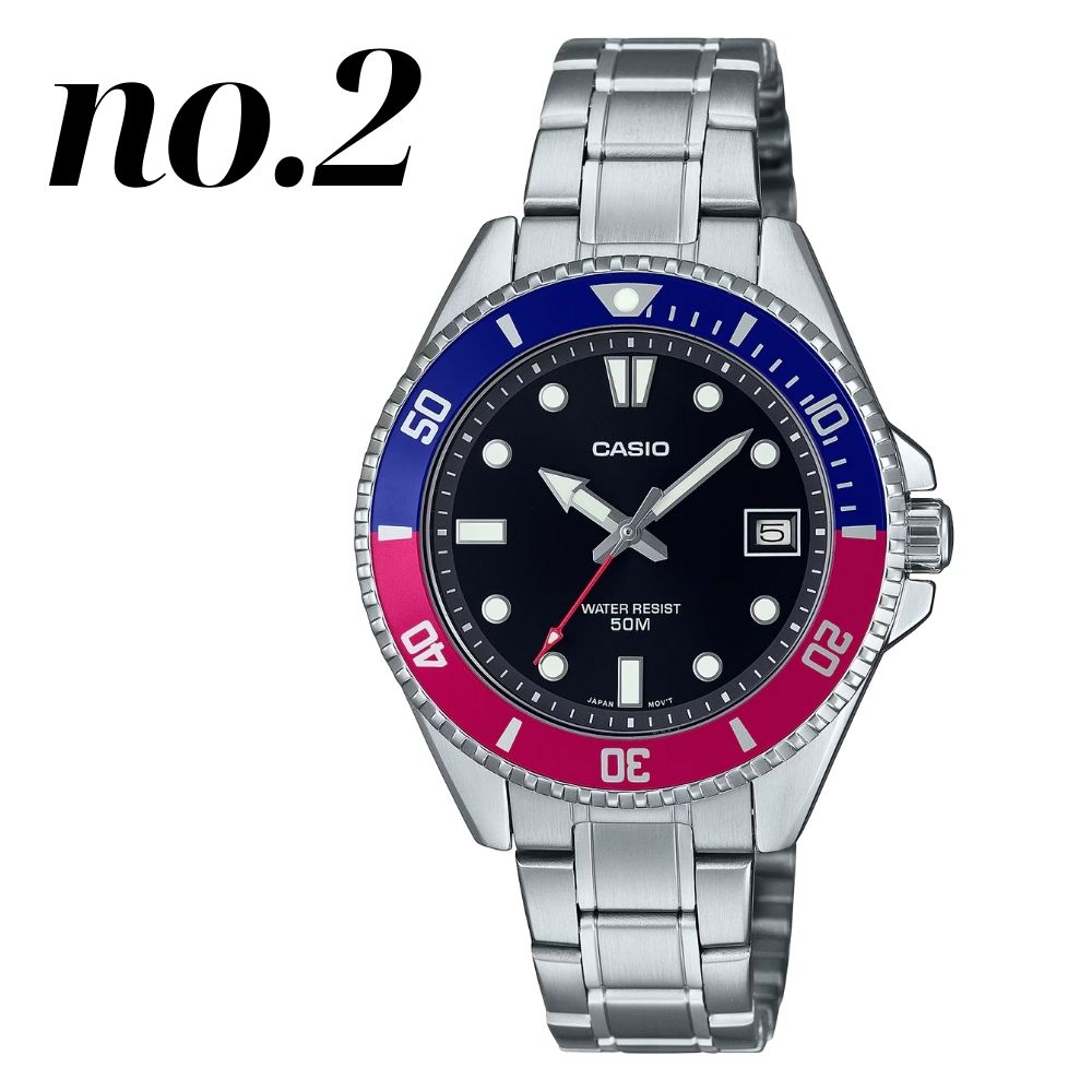 CASIO 鑑賞用メタルバンドチプカシ10本セット 時計ケース付き CASIO（カシオ） ラッピング済 ギフトセット 腕時計 手表 収納ケース