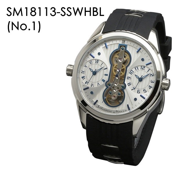 サルバトーレ・マーラ メンズ腕時計（腕時計表示機能：デュアルタイム