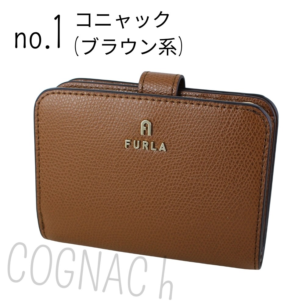 【正規店購入/極美品】FURLA レディM 2way キャンバス×レザー A4可 FURLA（フルラ） 二つ折り財布 CAMELIA レディース 本革 レザー スリム