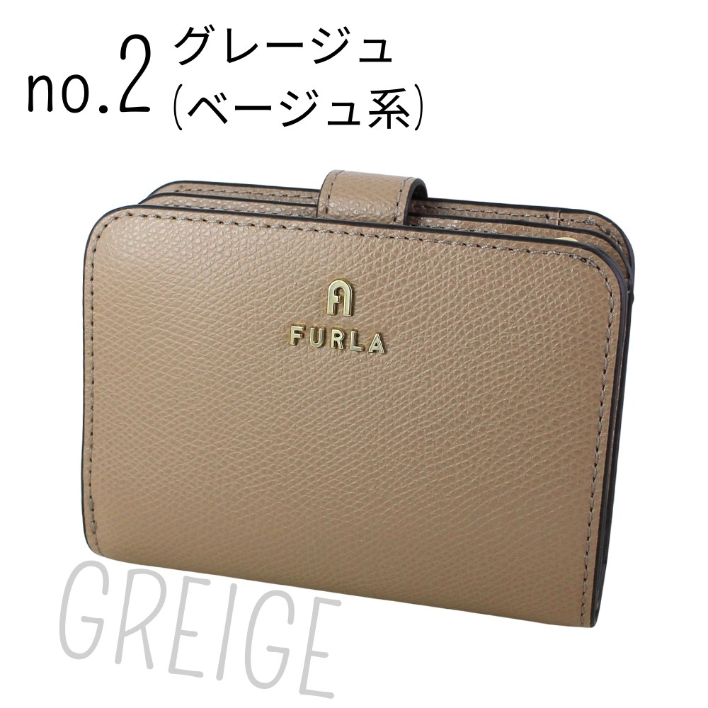FURLA（フルラ） 二つ折り財布 CAMELIA レディース 本革 レザー スリム