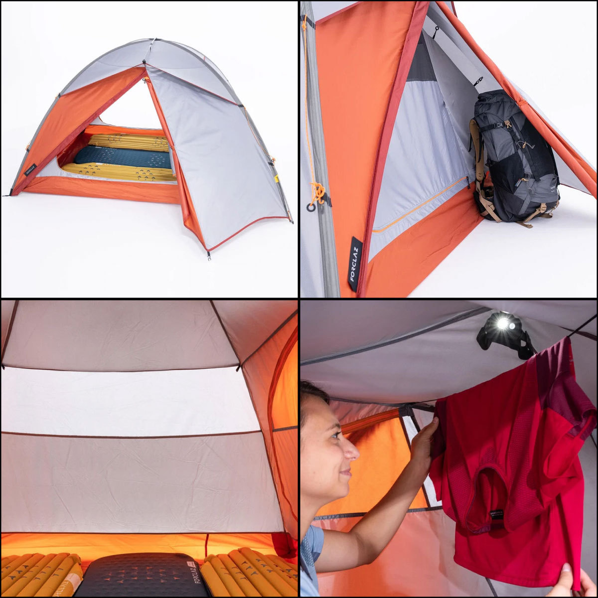 FORCLAZ (フォルクラ) キャンプ トレッキング 登山用 テント 自立式 