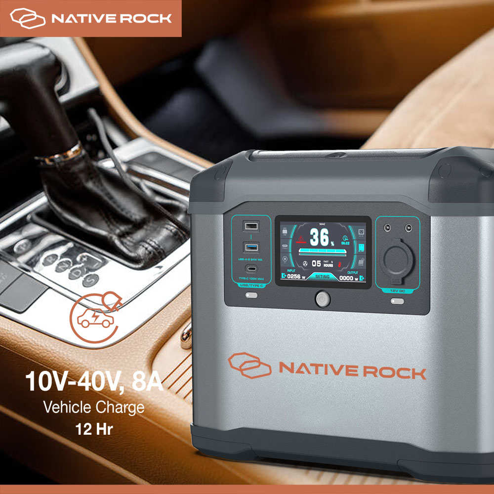 NativeRock ポータブル電源 NRP15 1500W 大容量 高出力 キャンプ サブ