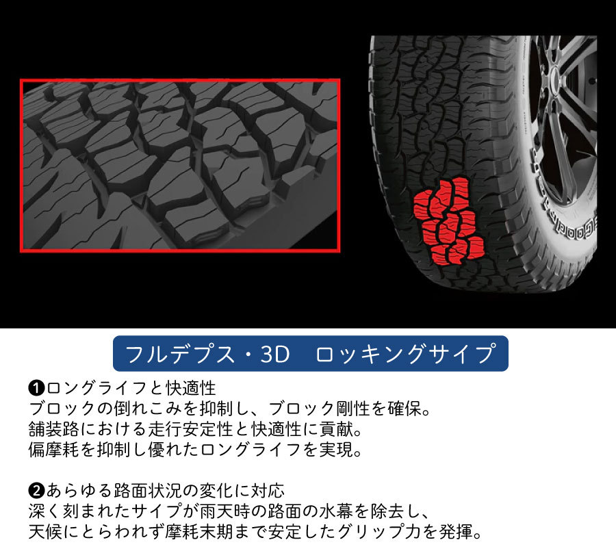 正規輸入品 BFGoodrich トレールテレーン 225/60R18 100H BFグッドリッチ TRAIL-TERRAIN T/A 731930  18インチ 単品 タイヤ 乗用車規格 オン＆オフロード