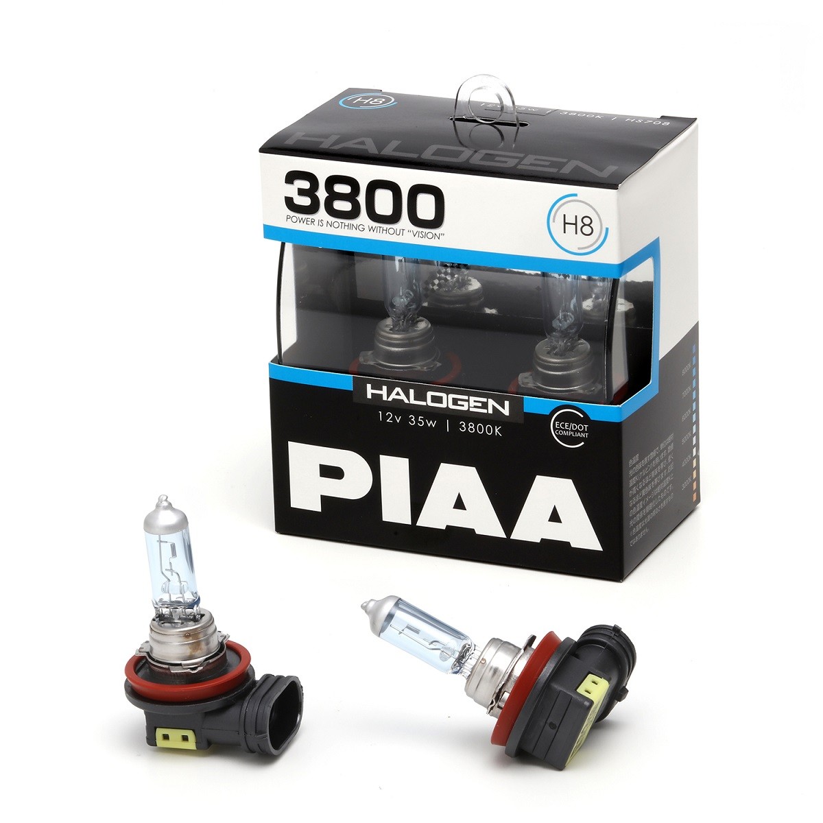 PIAA ピア ヘッドライト・フォグランプ用 ハロゲン H8 3800K 車検対応