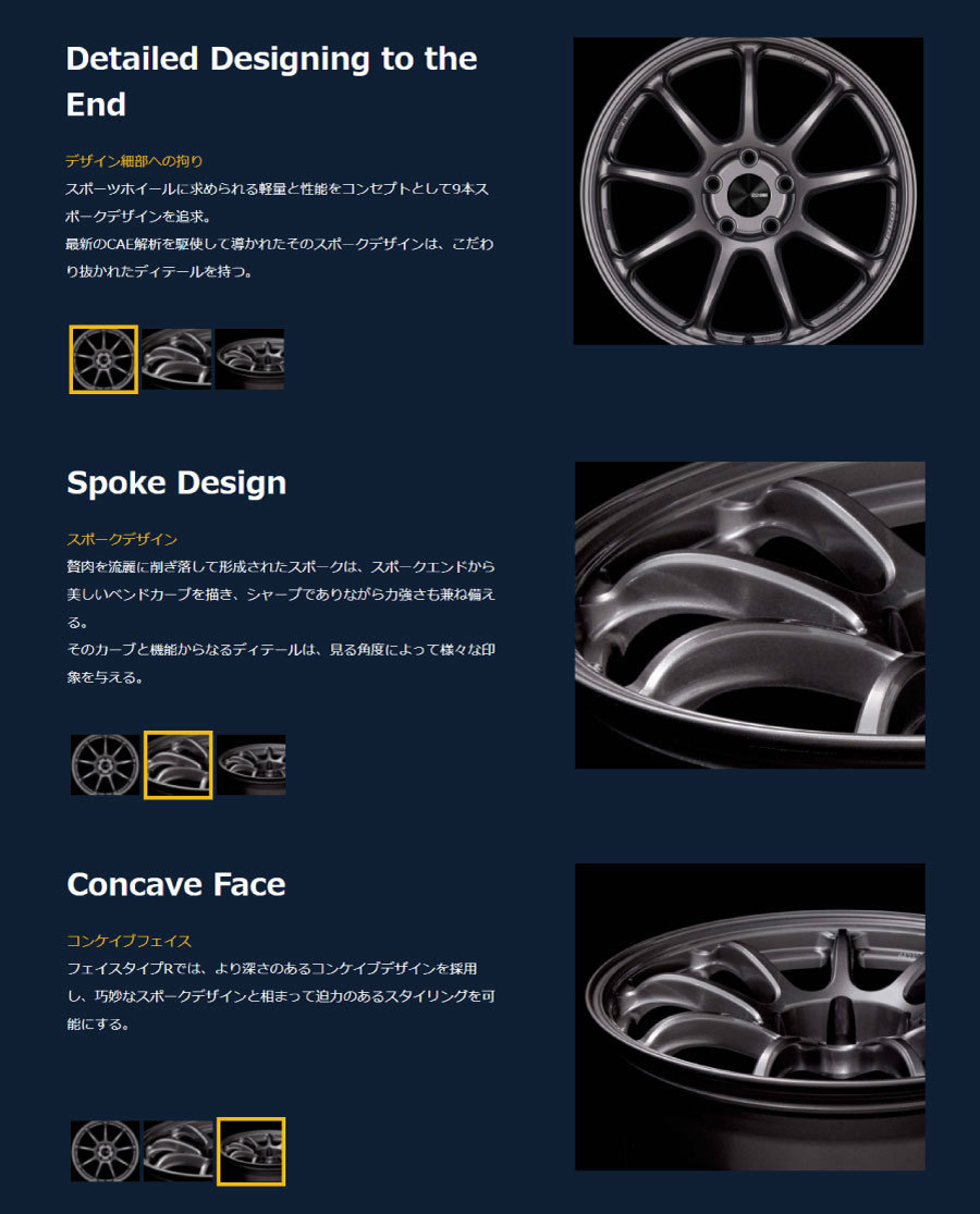 エンケイ PF09 ホイール 17インチ 7.5J パフォーマンスライン ダークシルバー