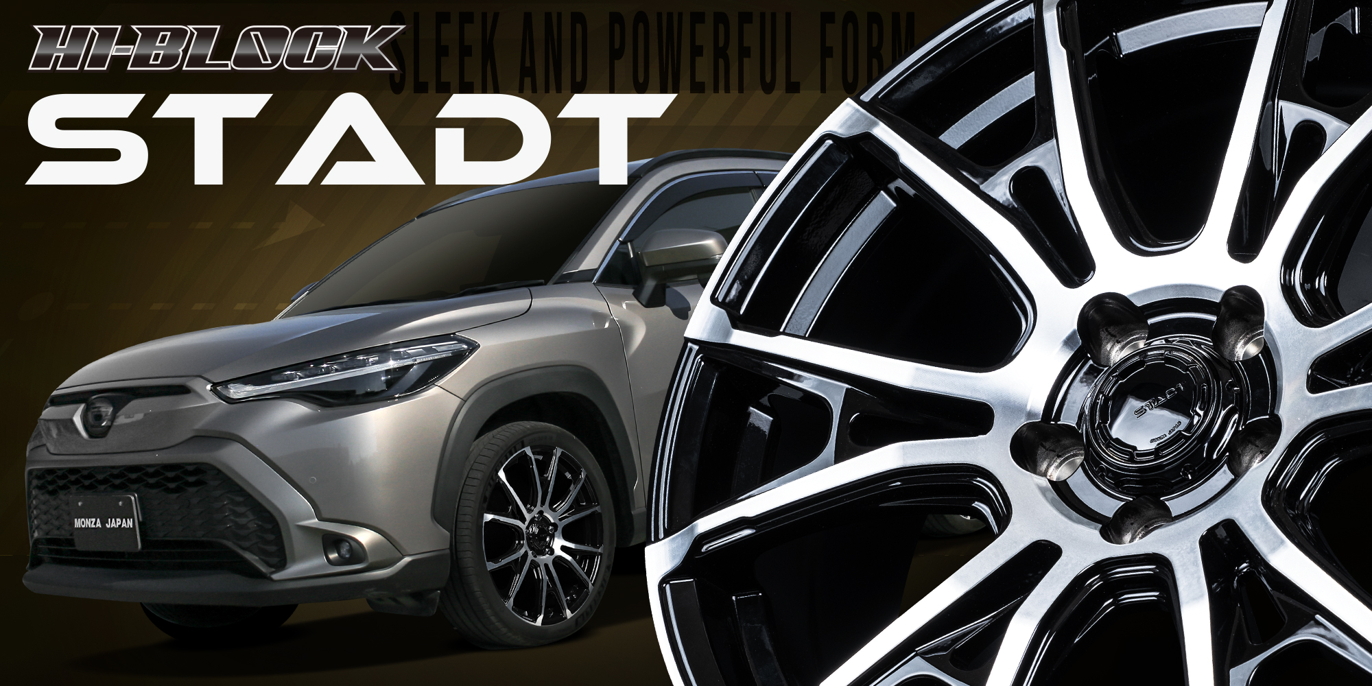 MONZA JAPAN（モンツァジャパン） アルミホイール HI-BLOCK STADT ハイ