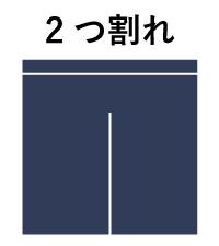 2つ割れ