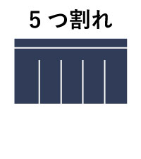 5つ割れ