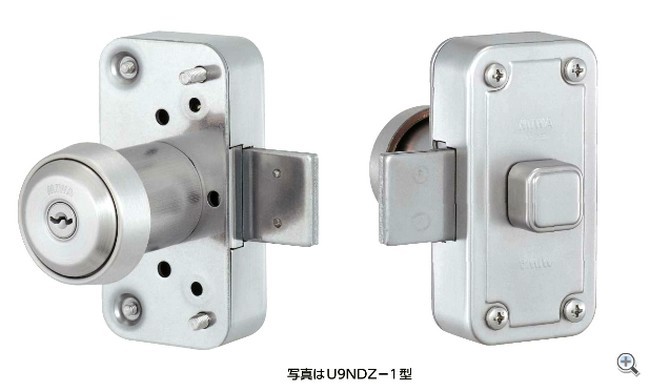 美和ロック MIWA U9 NDZ-1 面付本締錠 : ロックサーチ - 通販 - Yahoo