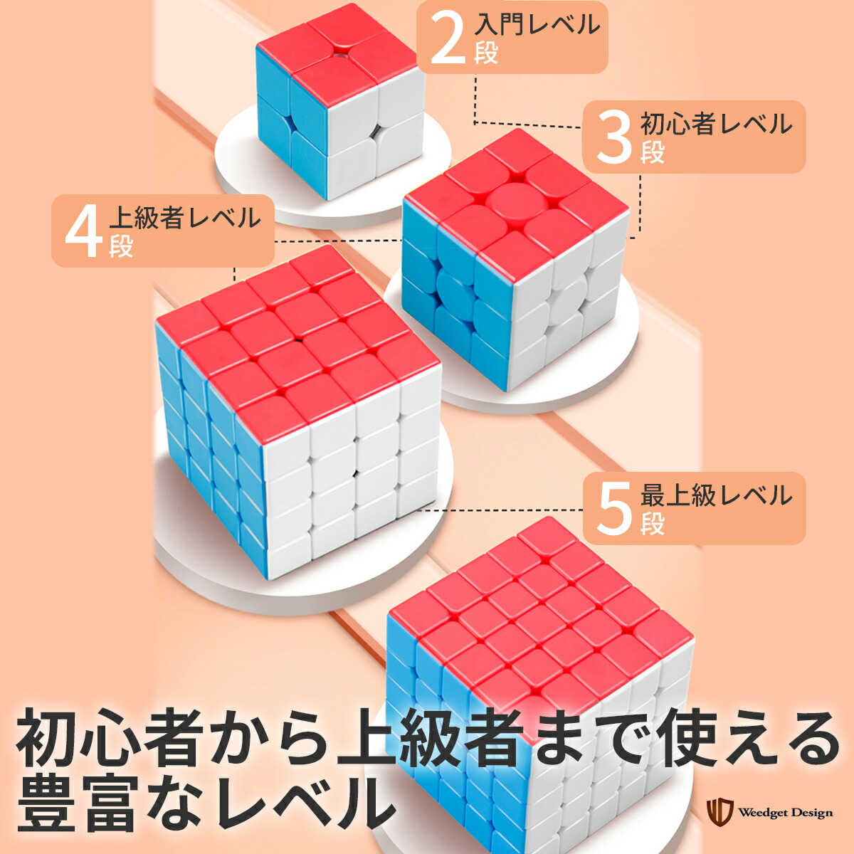 ルービックキューブ スピードキューブ 立体パズル 2×2 3×3 4×4 5×5