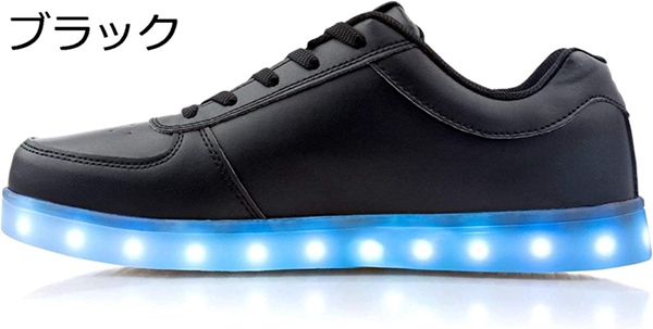 スニーカー LED 光る メンズ レディース ユニセックス 靴 クッション性 ウォーキングシューズ 7色+4パターン 柔らかい 発光 快適｜north-st｜02