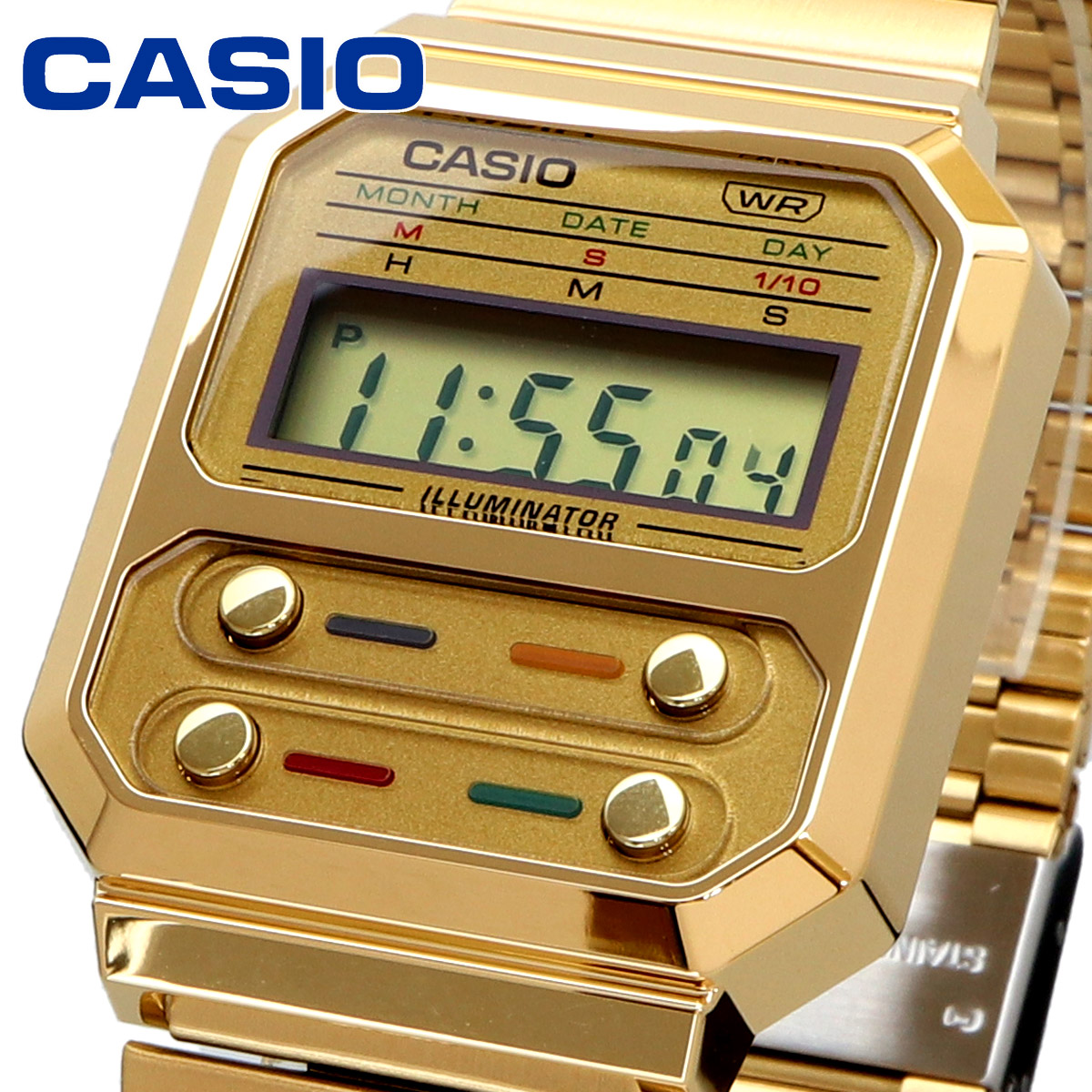 Yahoo! Yahoo!ショッピング(ヤフー ショッピング)CASIO カシオ 腕時計 メンズ レディース チープカシオ チプカシ 海外モデル 復刻モデル デジタル A100WEG-9A