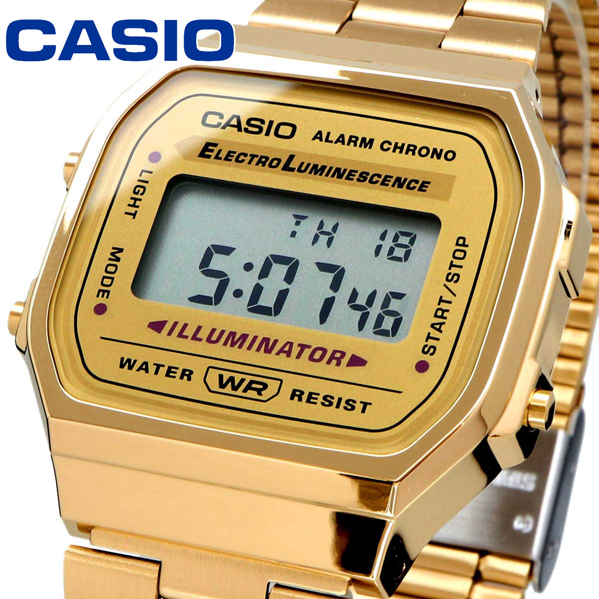 【父の日 ギフト】CASIO カシオ 腕時計 メンズ レディース チープカシオ チプカシ 海外モデル デジタル A168WG-9｜north-star