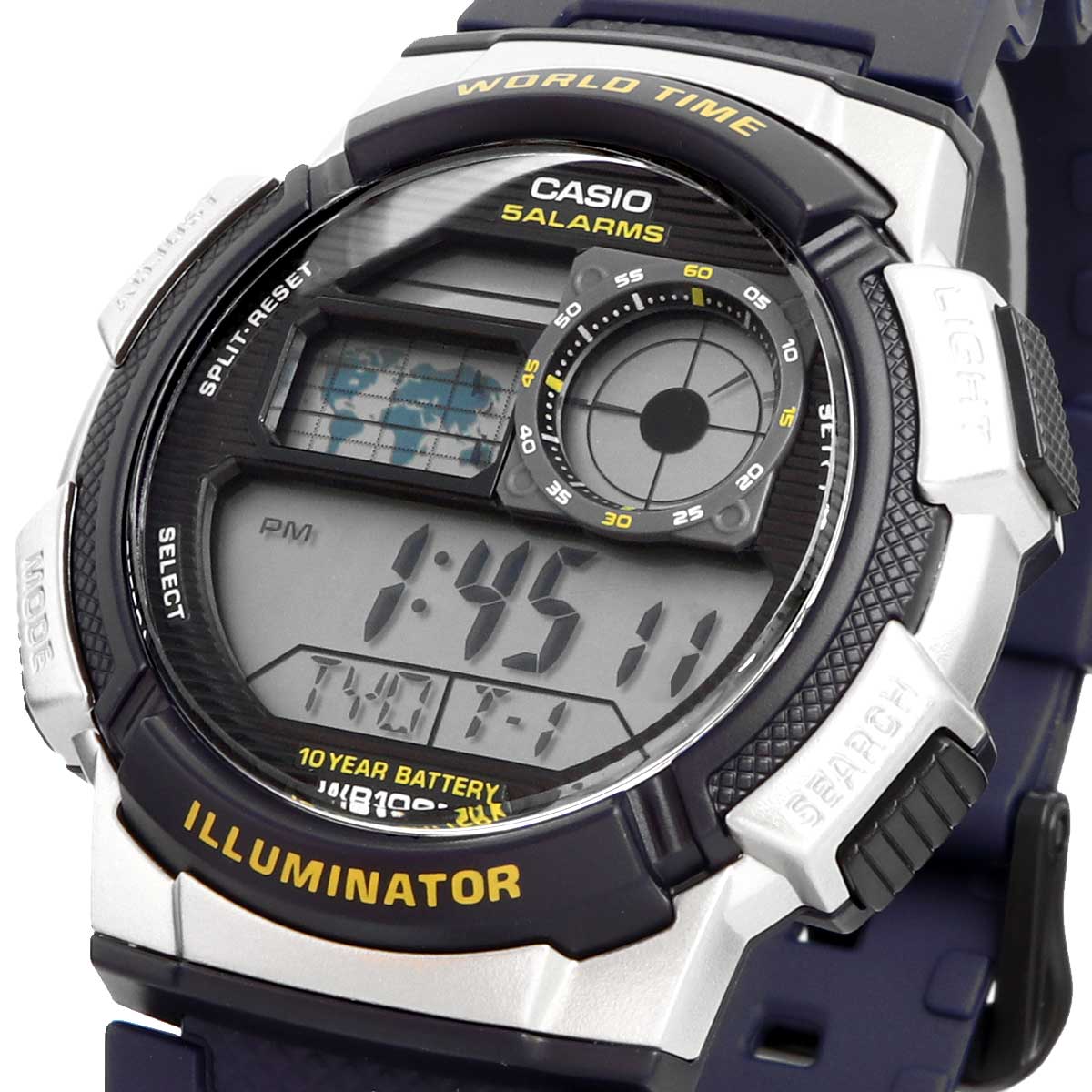 Yahoo! Yahoo!ショッピング(ヤフー ショッピング)CASIO カシオ 腕時計 メンズ チープカシオ チプカシ 海外モデル ワールドタイム デジタル  AE-1000W-2AV