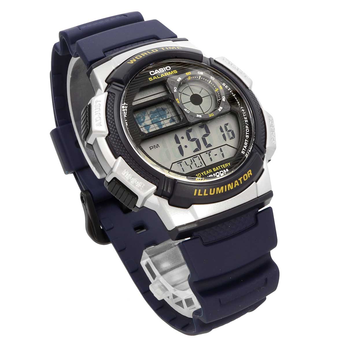 【父の日 ギフト】CASIO カシオ 腕時計 メンズ チープカシオ チプカシ 海外モデル ワールドタイム デジタル  AE-1000W-2AV｜north-star｜04