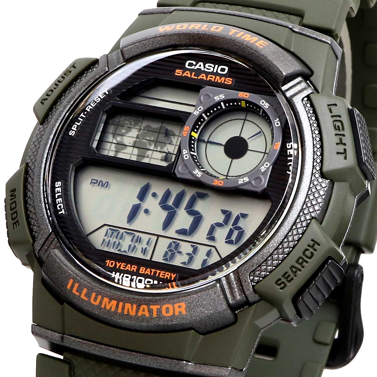 CASIO カシオ 腕時計 メンズ チープカシオ チプカシ 海外モデル ワールドタイム デジタル AE-1000W-3AV｜north-star
