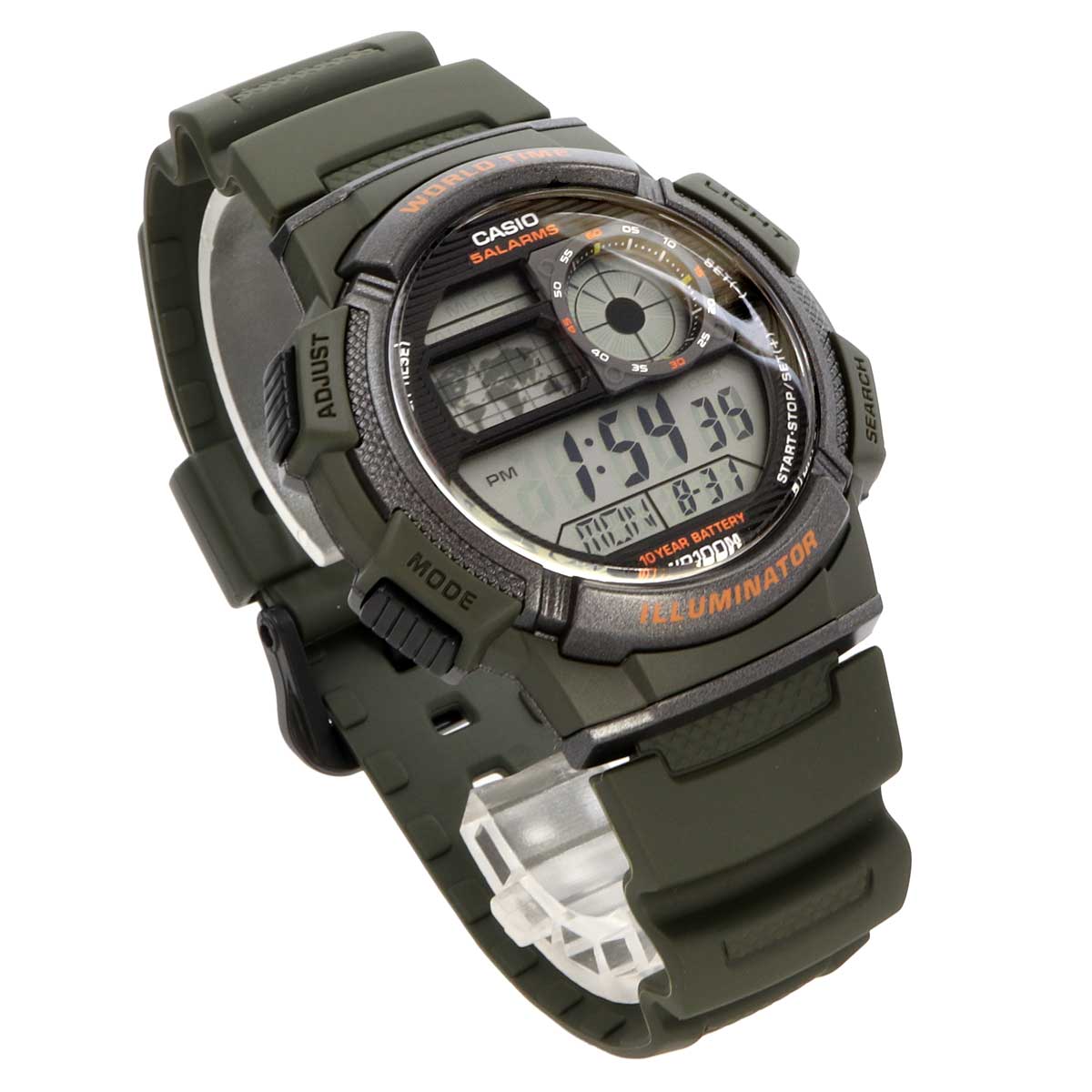 CASIO カシオ 腕時計 メンズ チープカシオ チプカシ 海外モデル ワールドタイム デジタル AE-1000W-3AV｜north-star｜04
