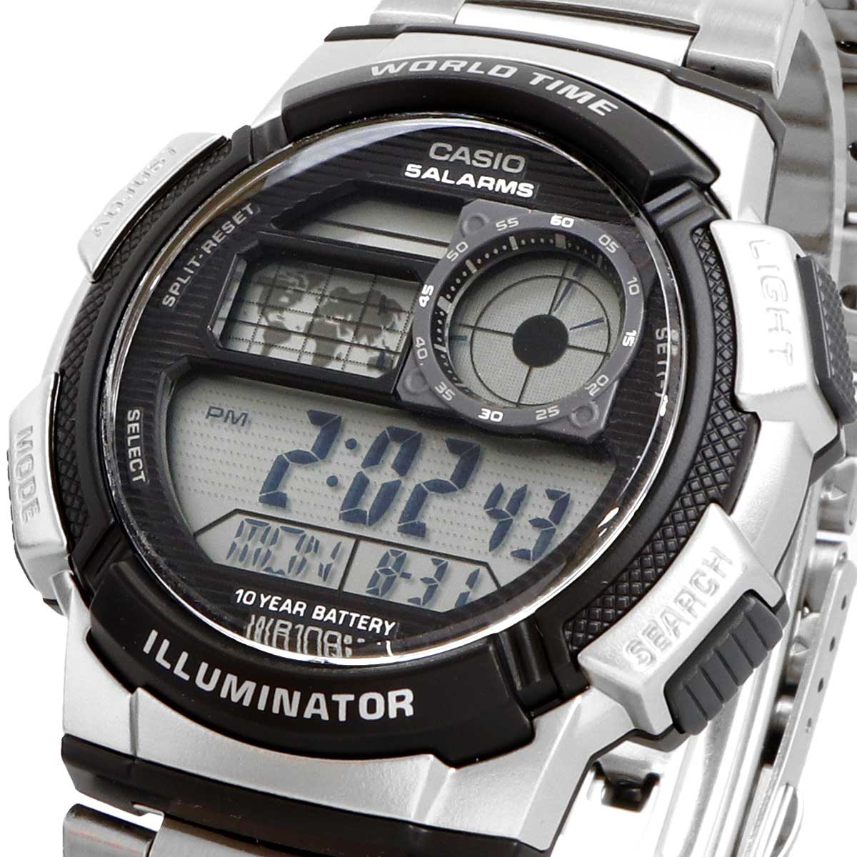 【父の日 ギフト】CASIO カシオ 腕時計 チープカシオ チプカシ 海外モデル ワールドタイム デジタル メンズ AE-1000WD-1AV