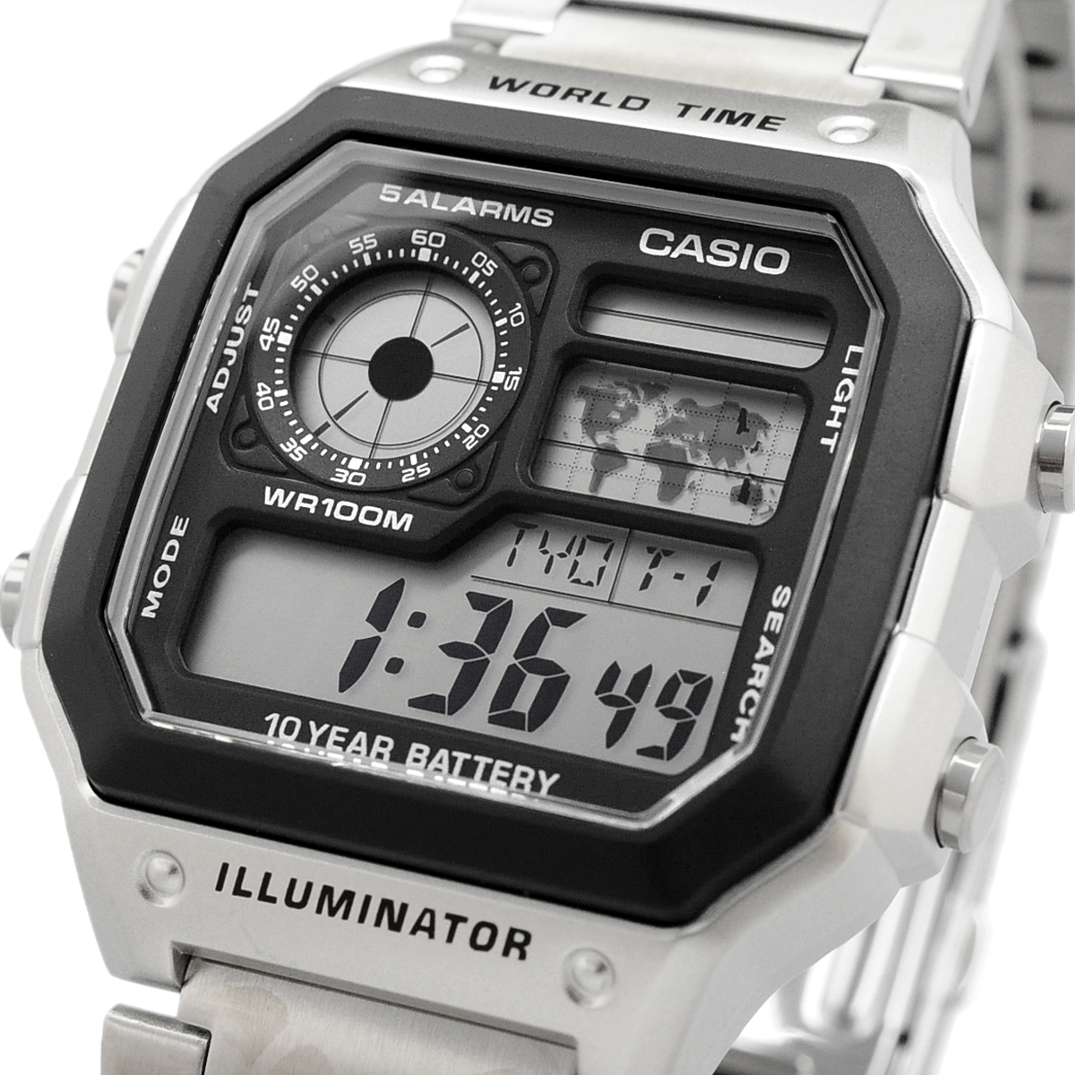 CASIO カシオ 腕時計 メンズ チープカシオ チプカシ   海外モデル デジタル  AE-1200WHD-1AV｜north-star
