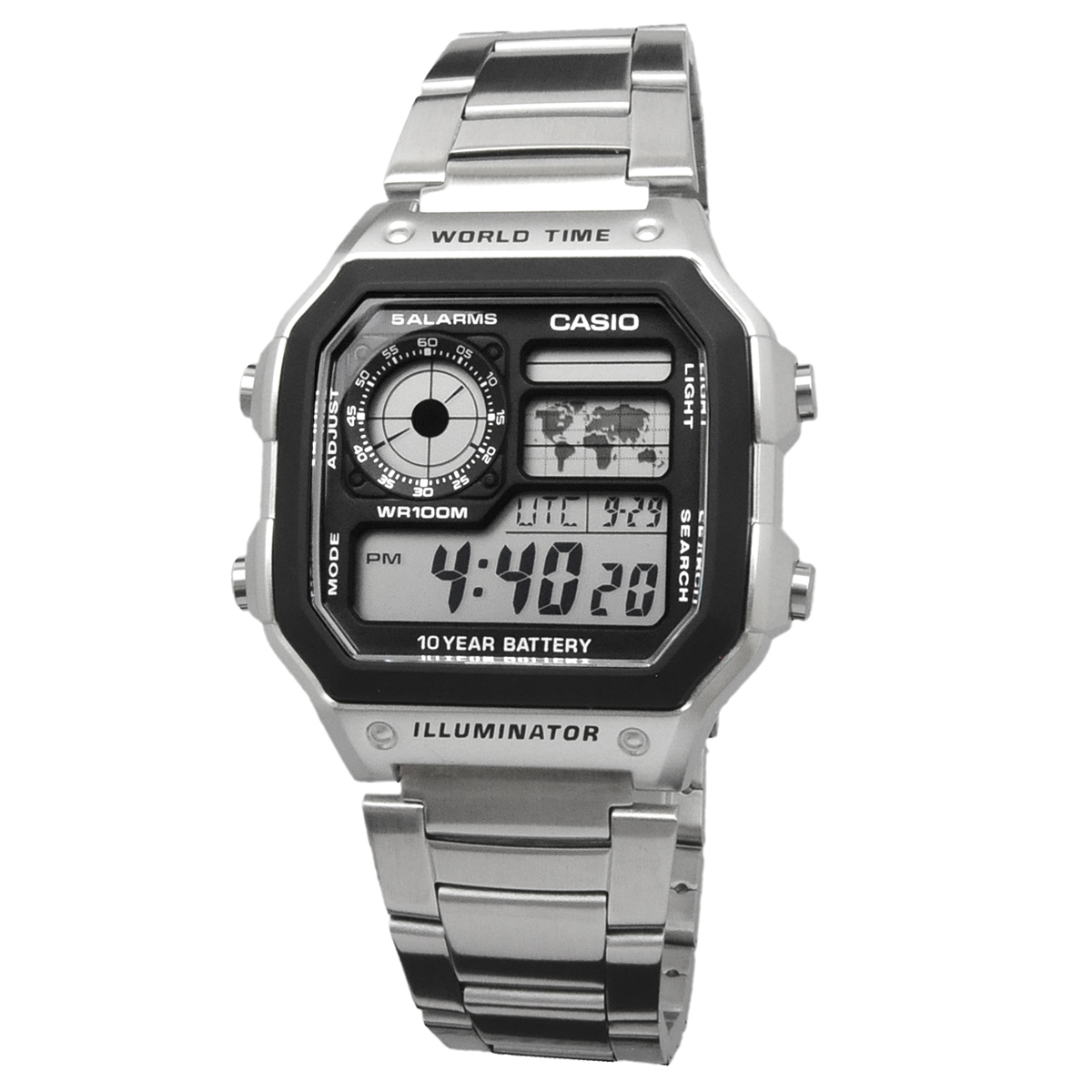 CASIO カシオ 腕時計 メンズ チープカシオ チプカシ   海外モデル デジタル  AE-1200WHD-1AV｜north-star｜02