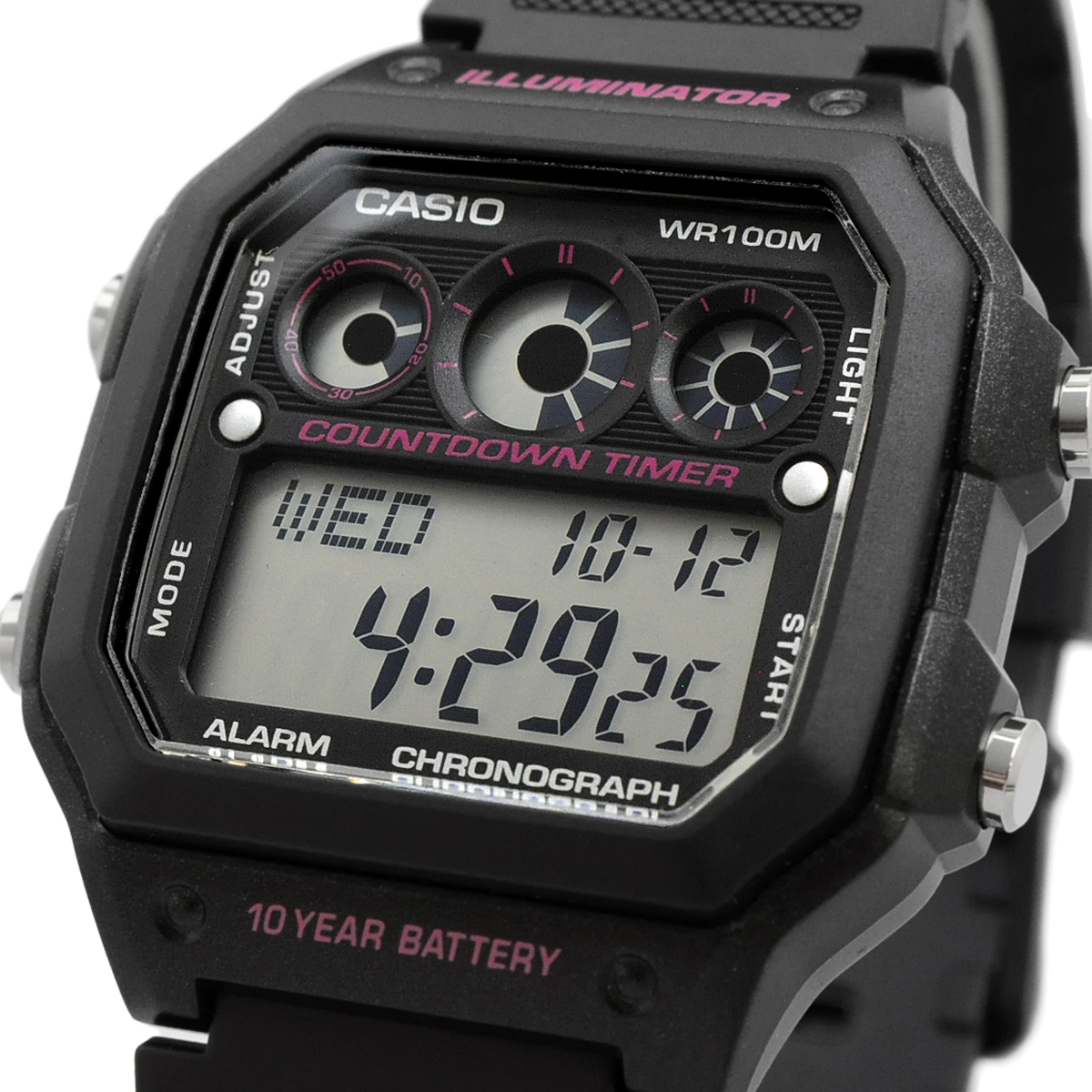 CASIO カシオ 腕時計 メンズ チープカシオ チプカシ 海外モデル レフリータイマー デジタル  AE-1300WH-1A2V