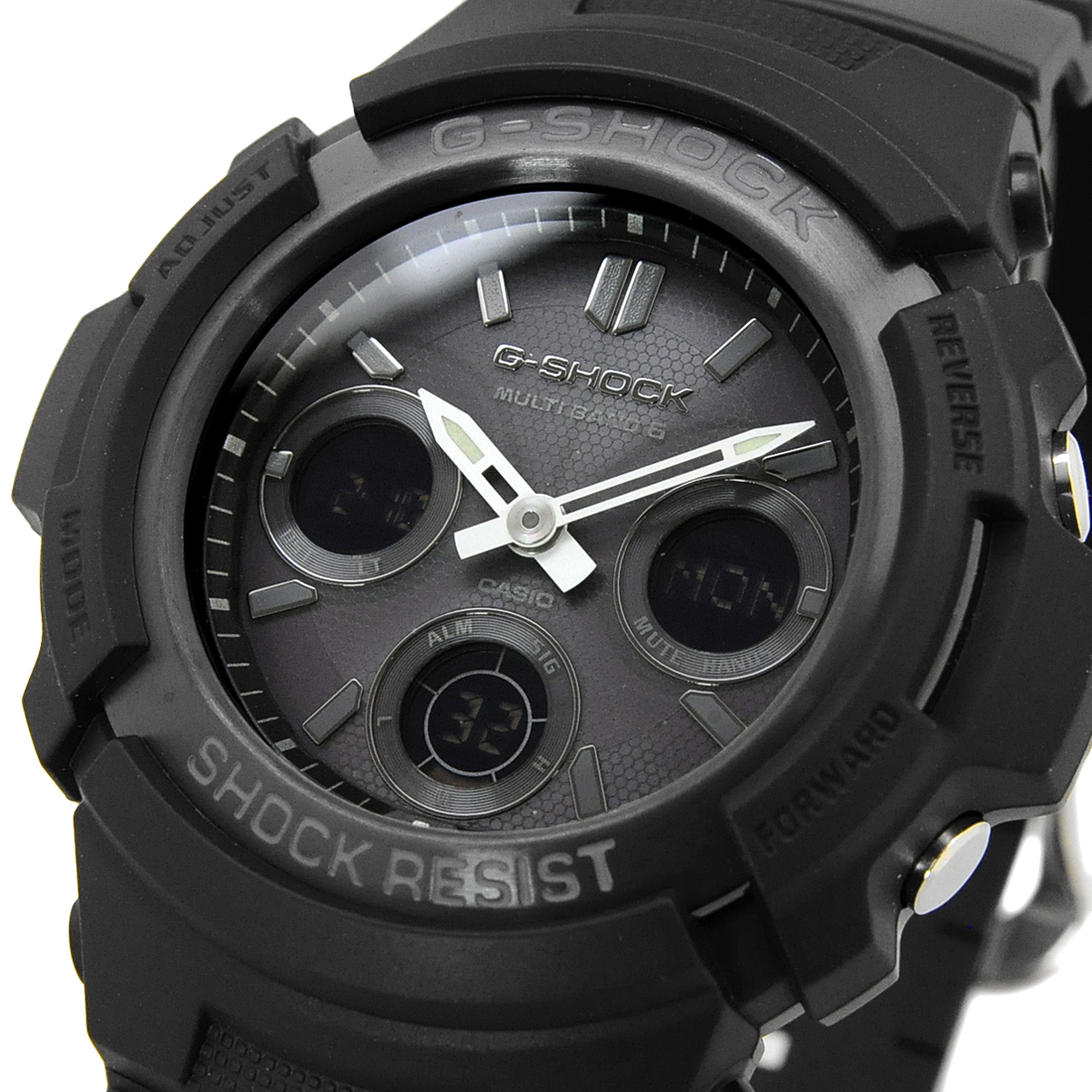 【父の日 ギフト】CASIO カシオ 腕時計 メンズ   G-SHOCK Gショック 海外モデル 電波ソーラー    AWG-M100B-1A