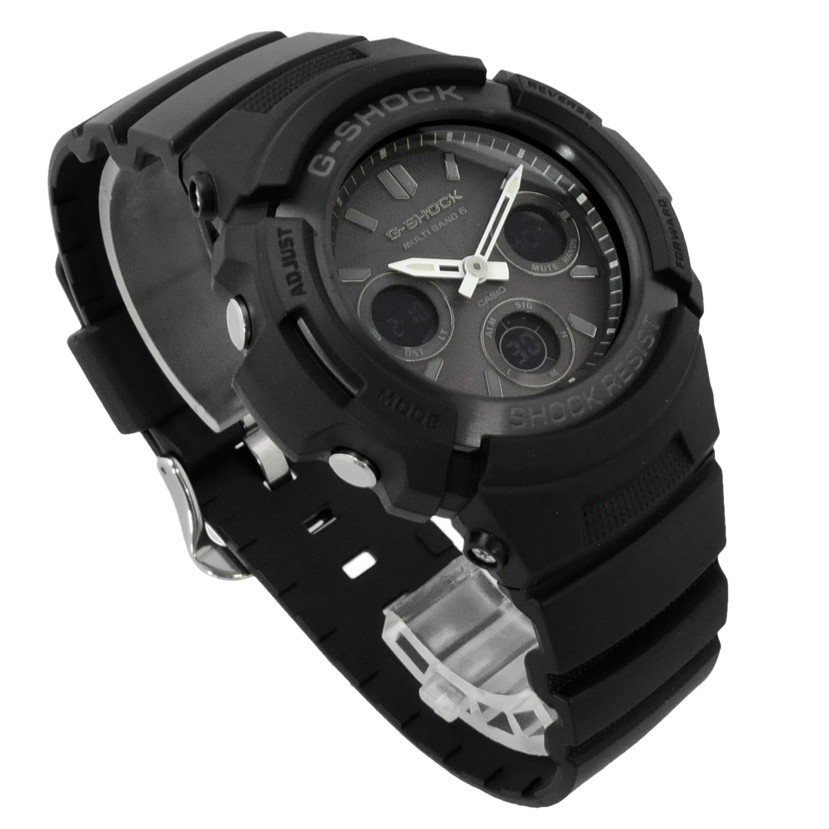 CASIO カシオ 腕時計 メンズ   G-SHOCK Gショック 海外モデル 電波ソーラー マルチバンド6   AWG-M100B-1A｜north-star｜04