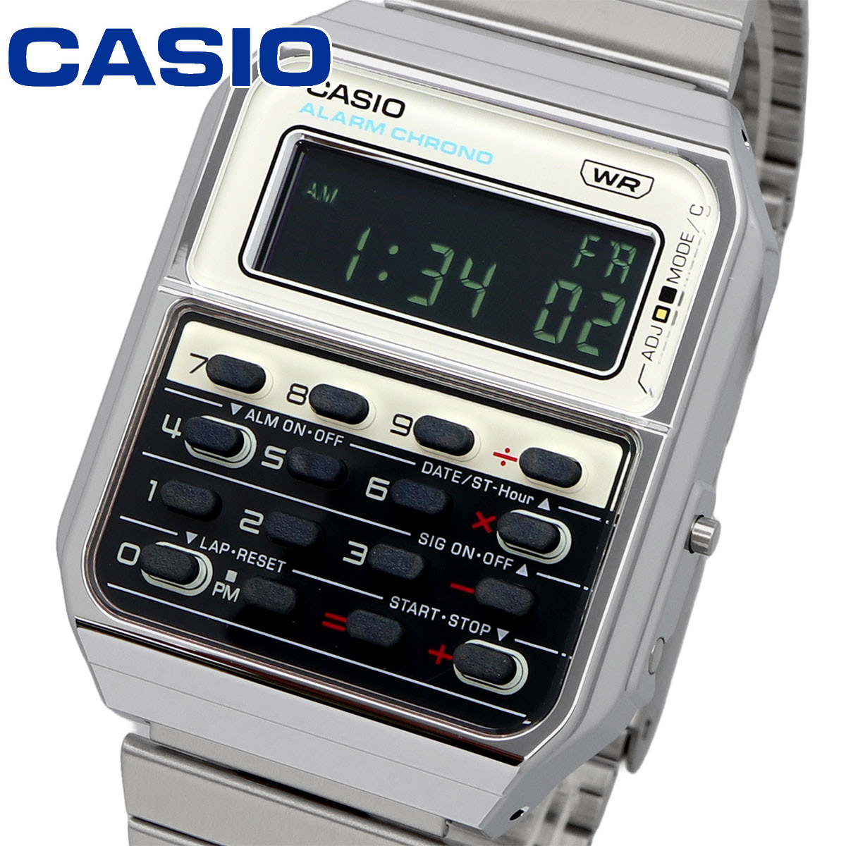 【父の日 ギフト】CASIO カシオ 腕時計 メンズ レディース  チープカシオ チプカシ 電卓 海外モデル    CA-500WE-7B｜north-star