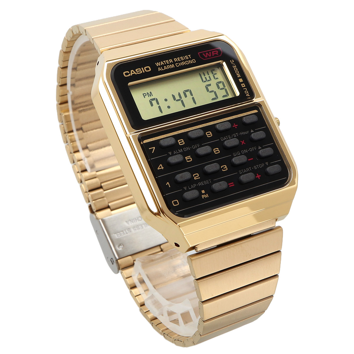 【父の日 ギフト】CASIO カシオ 腕時計 メンズ レディース チープカシオ チプカシ 海外モデル 電卓 デジタル CA-500WEG-1A