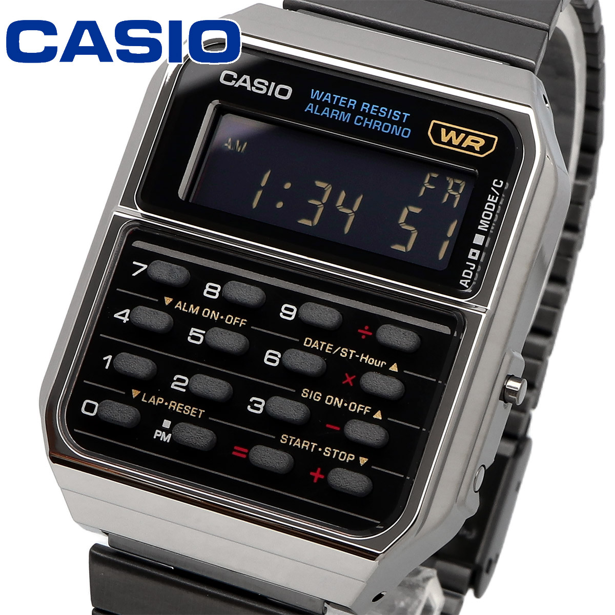 CASIO カシオ 腕時計 メンズ レディース チープカシオ チプカシ 海外モデル 電卓 カリキュレーター デジタル CA-500WEGG-1B