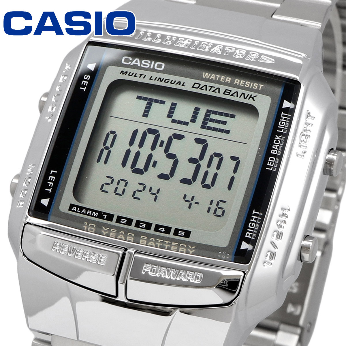 【父の日 ギフト】CASIO カシオ 腕時計 メンズ レディース  チープカシオ チプカシ 海外モデル   データバンク デジタル DB-360-1A
