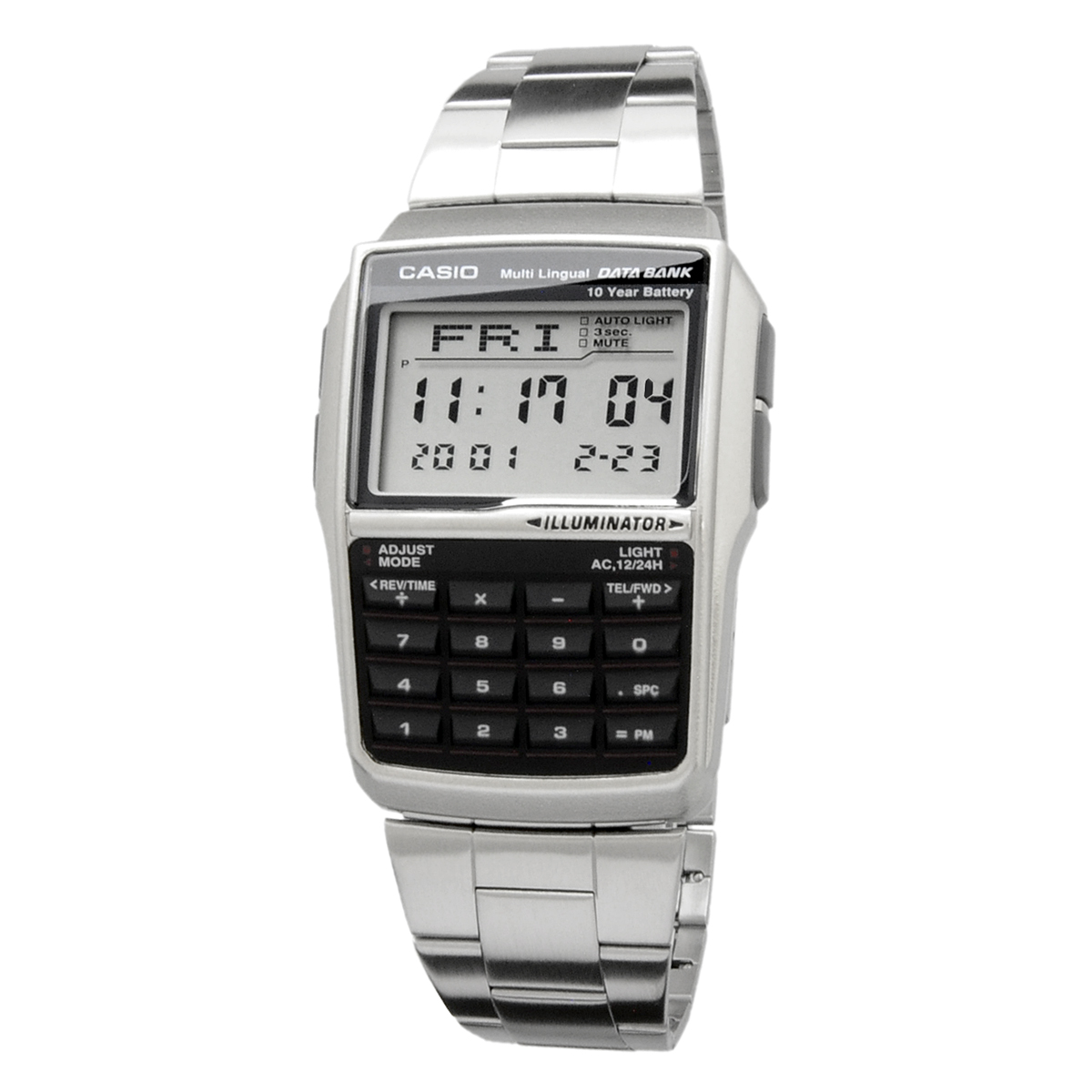 【父の日 ギフト】CASIO カシオ 腕時計 メンズ レディース デジタル  チープカシオ チプカシ 海外モデル  データバンク   DBC-32D-1A｜north-star｜02