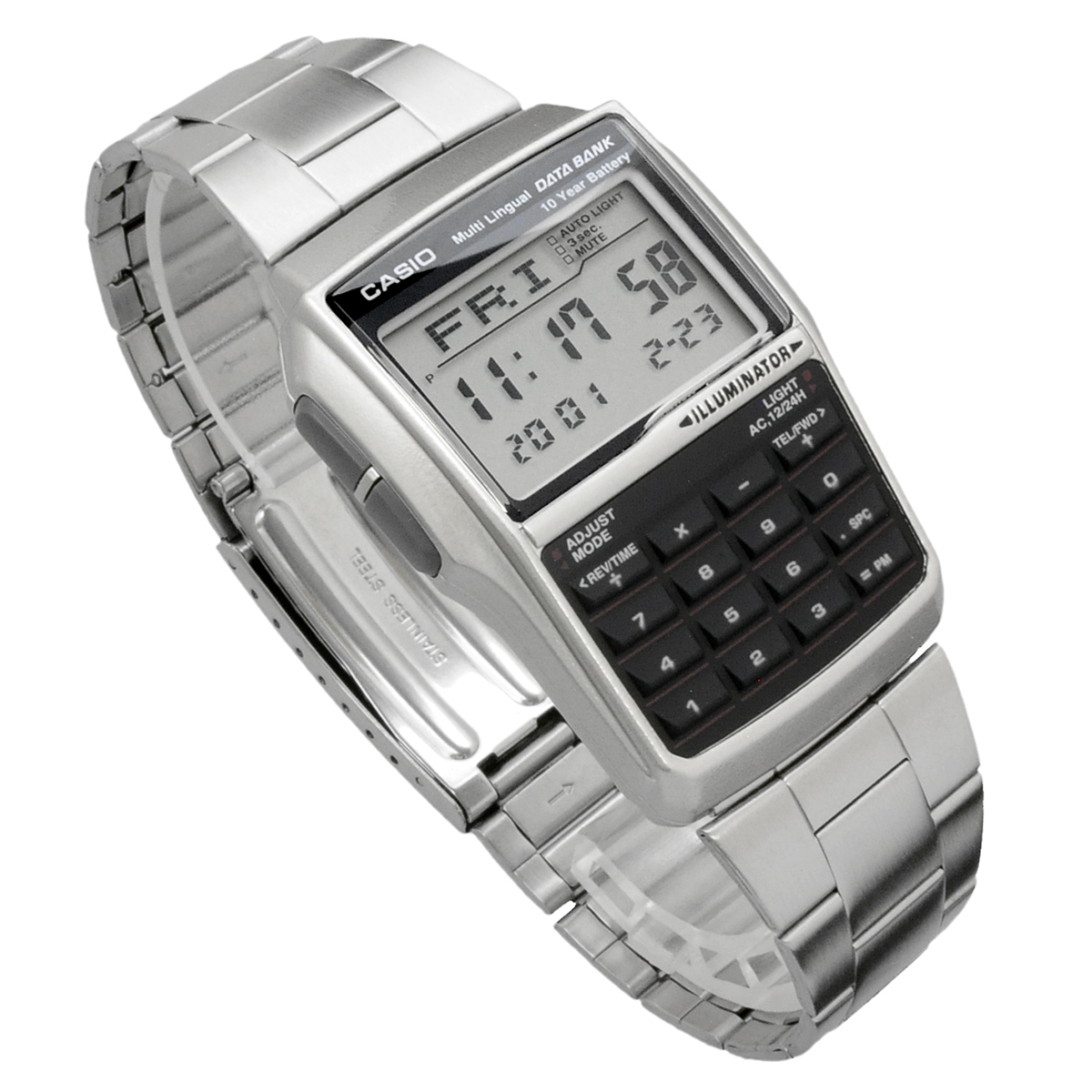 【父の日 ギフト】CASIO カシオ 腕時計 メンズ レディース デジタル  チープカシオ チプカシ 海外モデル  データバンク   DBC-32D-1A｜north-star｜04