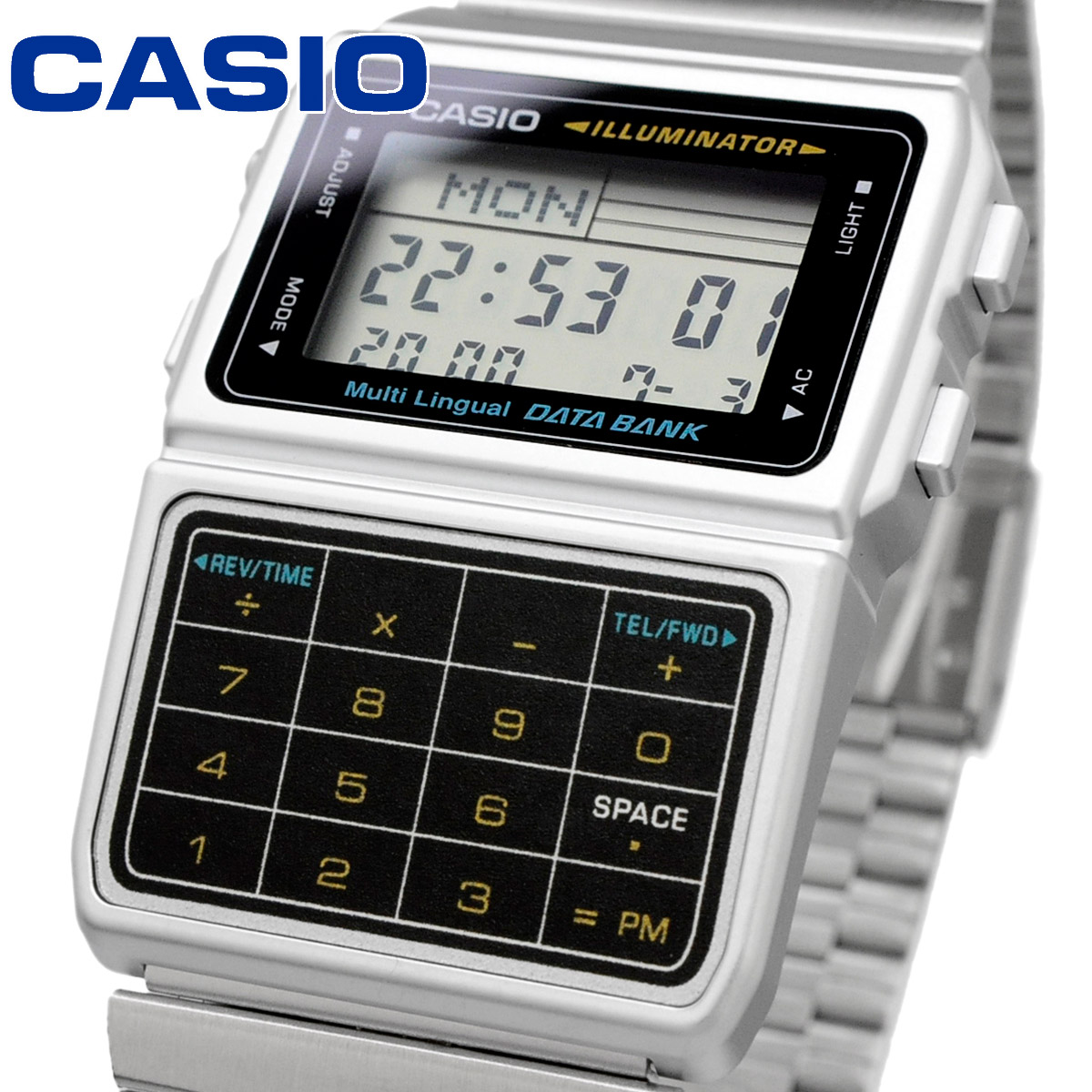 【父の日 ギフト】CASIO カシオ 腕時計 メンズ レディース  チープカシオ チプカシ 海外モデル   データバンク デジタル DBC-611-1