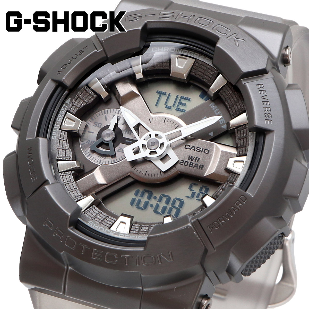 CASIO カシオ 腕時計 メンズ G-SHOCK Gショック 海外モデル  アナログ デジタル  GM-110MF-1A｜north-star