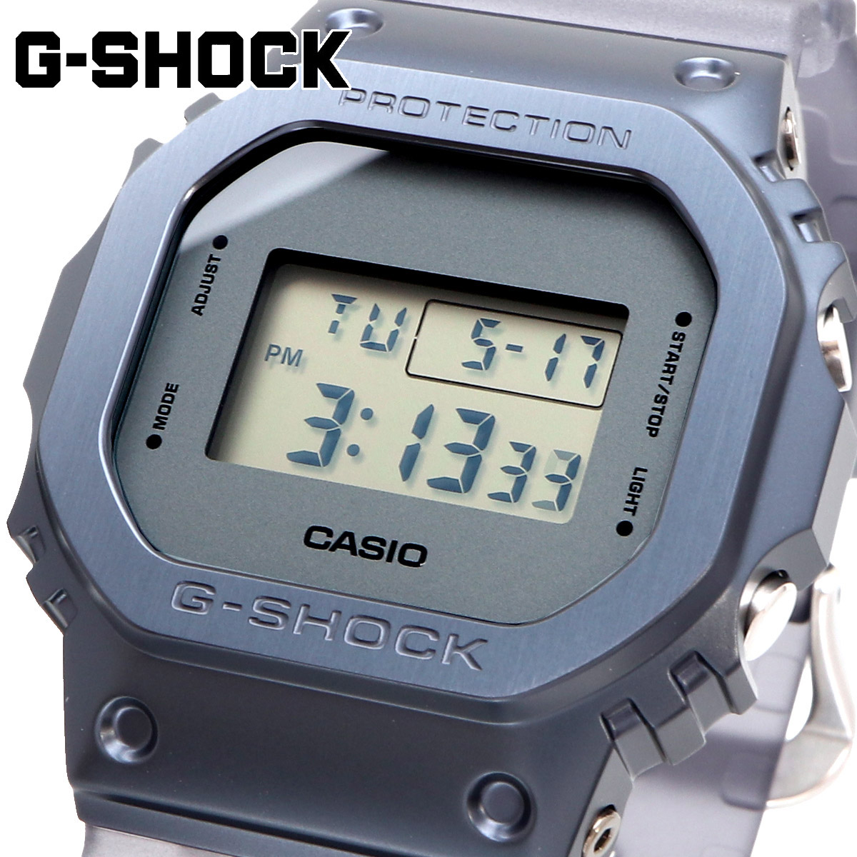 CASIO カシオ 腕時計 メンズ G-SHOCK Gショック 海外モデル ステンレスベゼル  GM-5600MF-2｜north-star