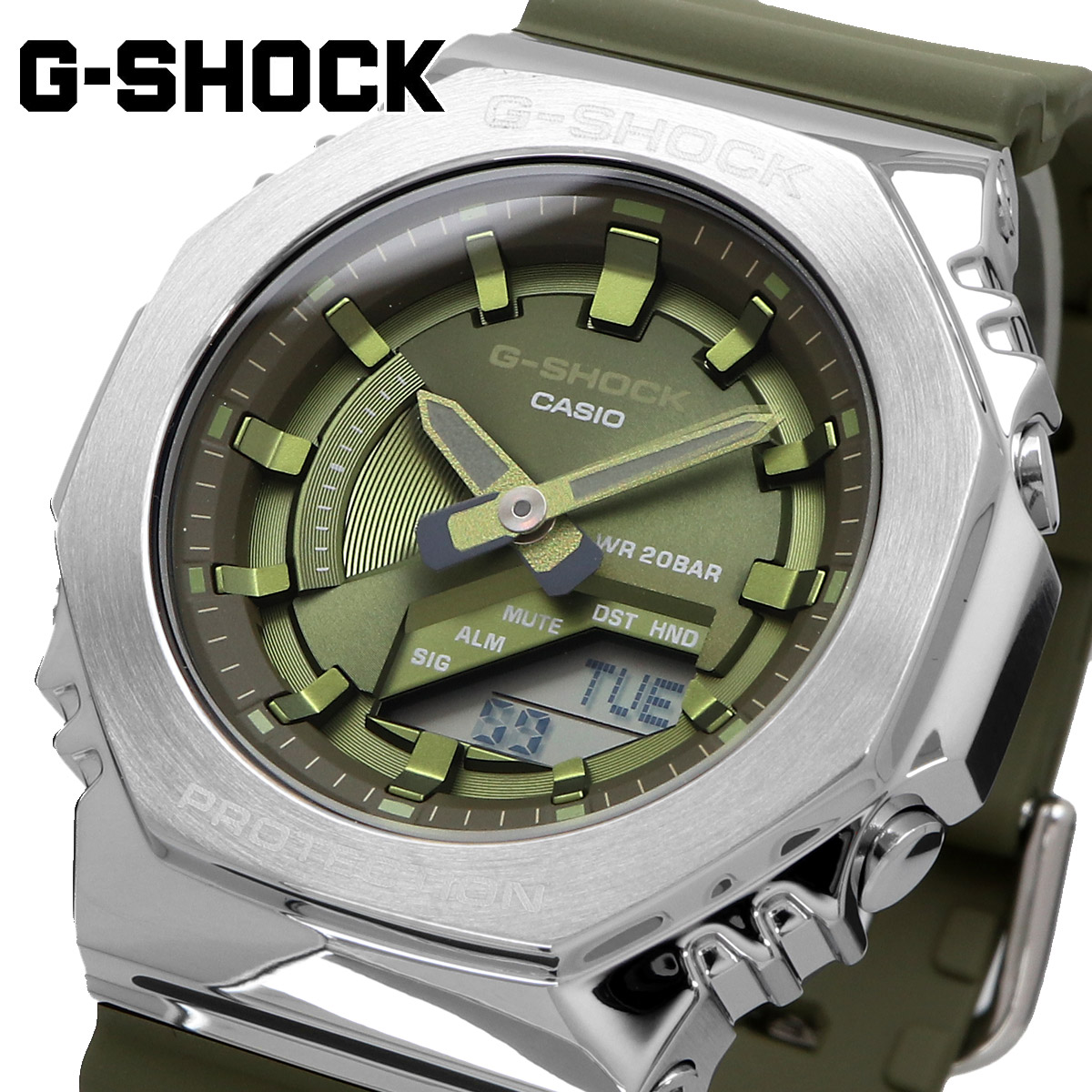 CASIO カシオ 腕時計 メンズ G-SHOCK Gショック 海外モデル デジタル アナログ 八角形  レディース  GM-S2100-3A
