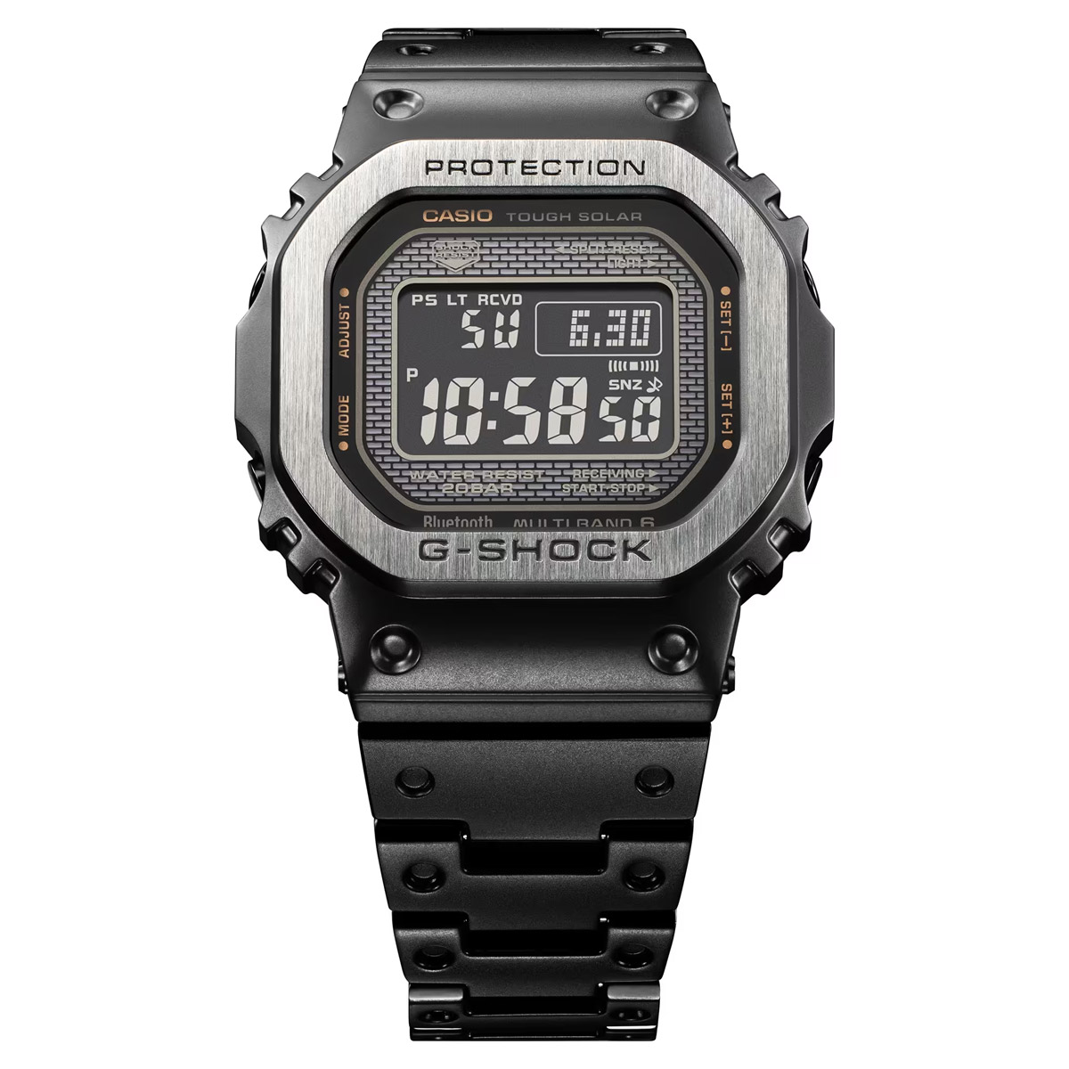 CASIO カシオ 腕時計 メンズ G-SHOCK デジタル 電波ソーラー スマートフォンリンク フルメタル  GMW-B5000MB-1JF[国内正規品]