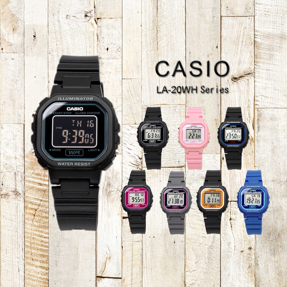 CASIO カシオ 腕時計 レディース キッズ 女の子 男の子 子供 時計  デジタル   チープカシオ チプカシ 海外モデル  LA-20WH｜north-star｜10