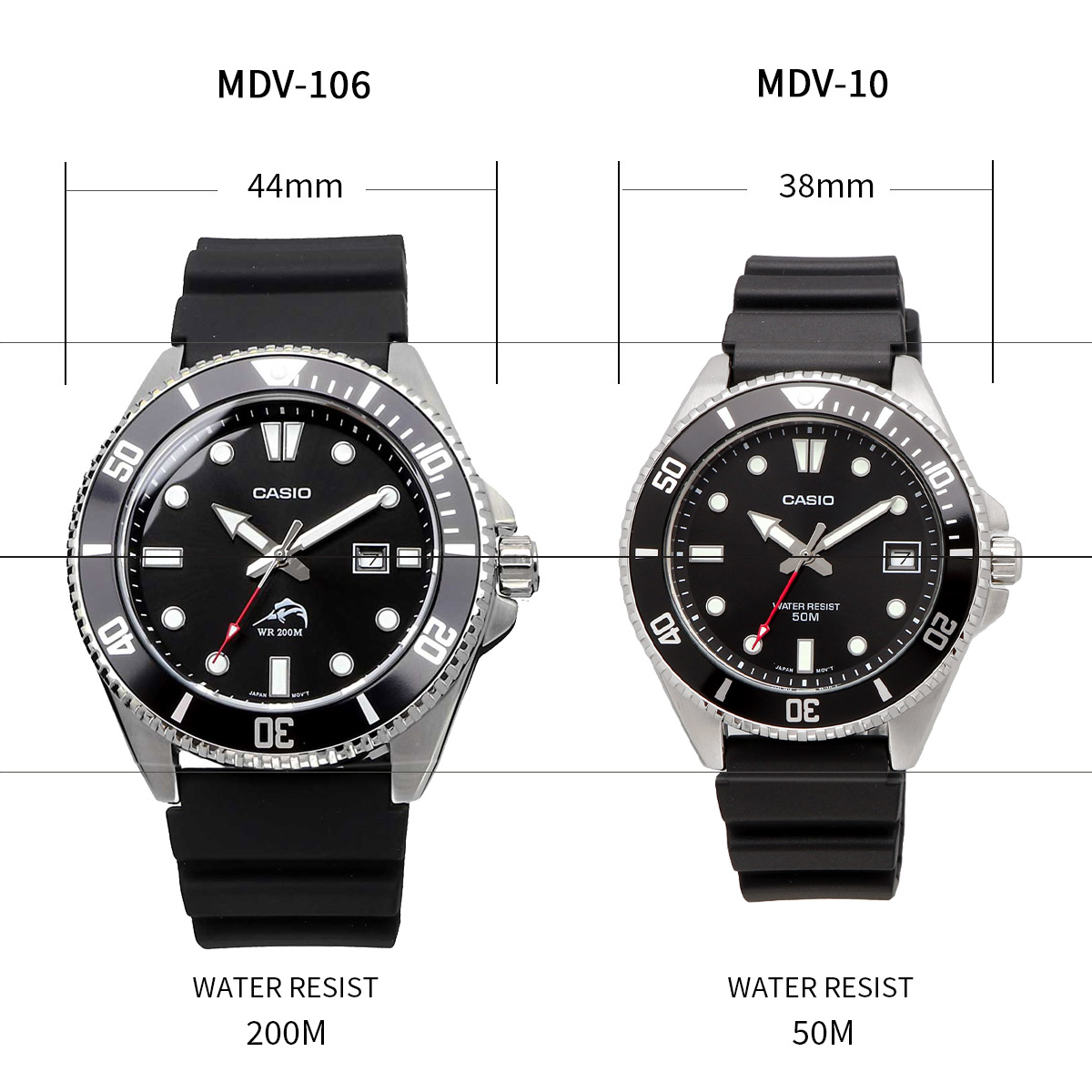 （値下げ不可）カシオ　MDV-10D-1A1V 海外モデル 並行輸入品　ダイバー スタンダード（CASIO） 並行輸入品 10年保証 日本未発売 CASIO