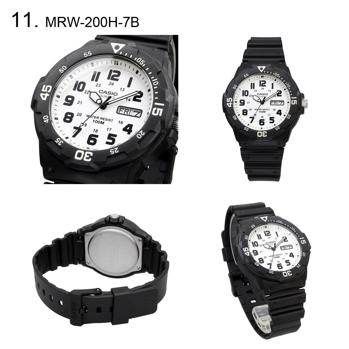 【父の日 ギフト】CASIO カシオ 腕時計 メンズ キッズ 男の子 時計 アナログ  チープカシオ チプカシ 海外モデル  MRW-200H｜north-star｜25