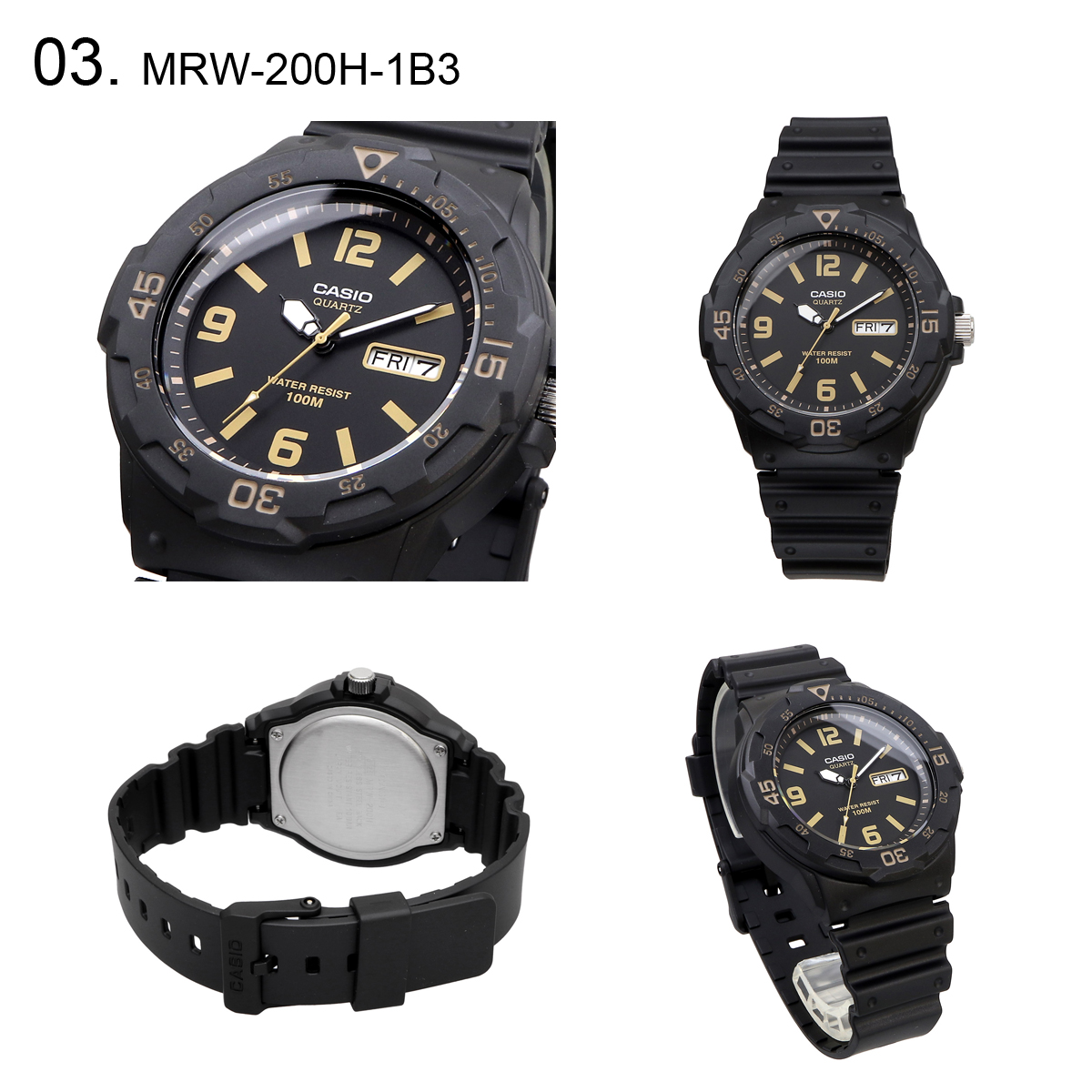 腕時計 時計  メンズ キッズ 男の子 アナログ CASIO カシオ チープカシオ チプカシ 海外モデル  MRW-200H｜north-star｜04