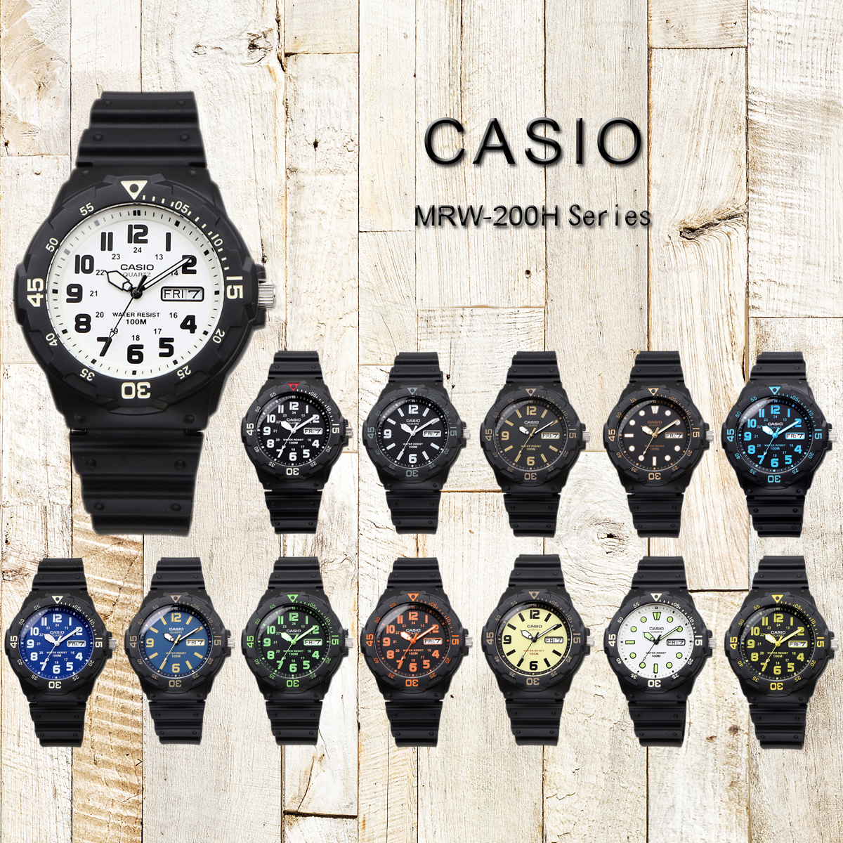 カシオ アナログ腕時計 新品未使用 ブラックモデル メンズ ボーイズ - 時計