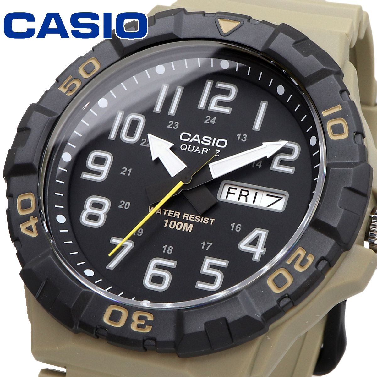 CASIO カシオ 腕時計 メンズ チープカシオ チプカシ 海外モデル ビッグフェイス ミリタリー MRW-210H-5AV | CASIO